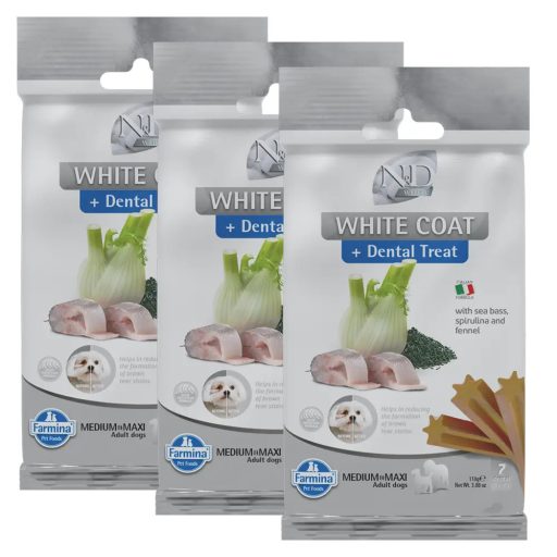 N&D White Dog Jutalomfalat Bárány Medium/Maxi, 3x110g