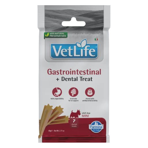 Vet Life Jutalomfalat Gastrointestinal Mini, 60g