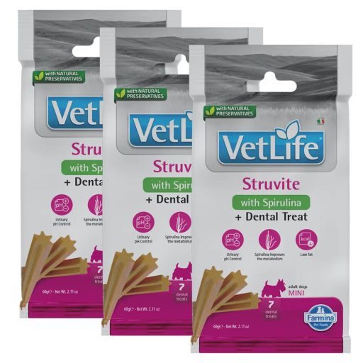 Vet Life Jutalomfalat Struvite Mini, 3x60g