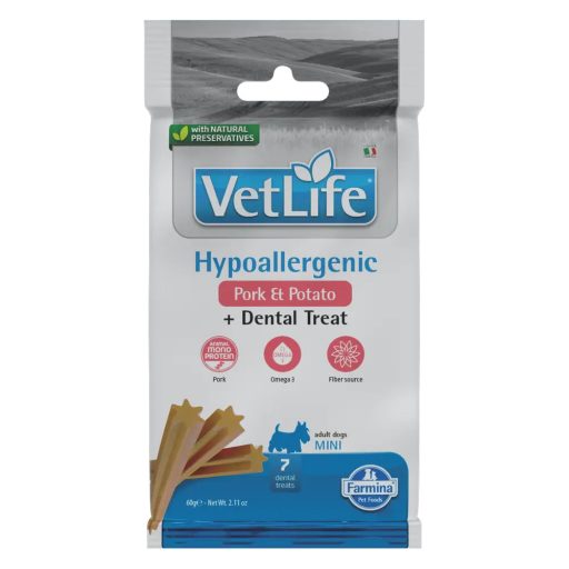 Vet Life Jutalomfalat Hypo Pork and Potato Mini, 60g