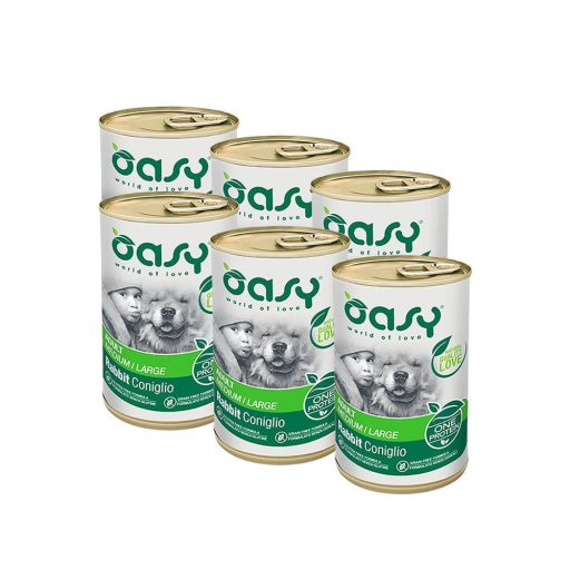 Oasy Dog Konzerv OP Adult Nyúl 6x400g
