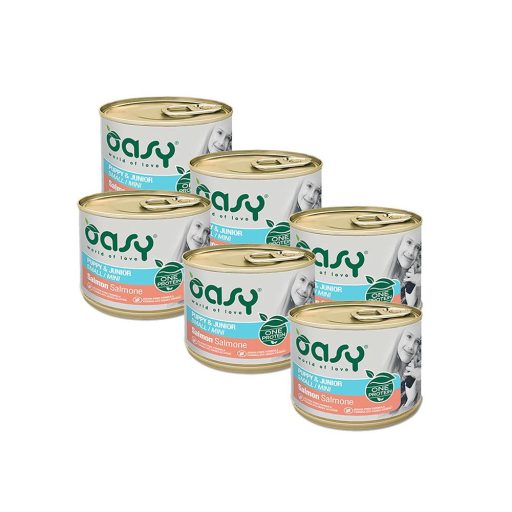 Oasy Dog Konzerv OP Puppy Small/Mini Lazac 200g