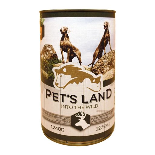 Pet's Land Dog Konzerv Vadhús Répával 1240g