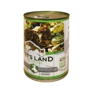 Pet's Land Cat Konzerv Vadhús Répával 415g