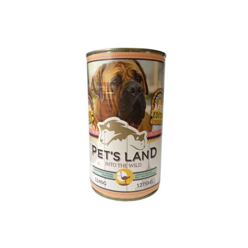 Pet's Land Dog Konzerv Strucchússal 1240g