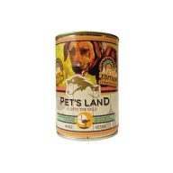 Pet's Land Dog Konzerv Strucchússal 415g