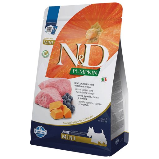 N and D Dog Grain Free Pumpkin Bárány és Áfonya Adult Mini 2,5kg