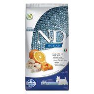 N&D Dog Ocean Sütőtök Tőkehal és Narancs Adult Mini 7 kg