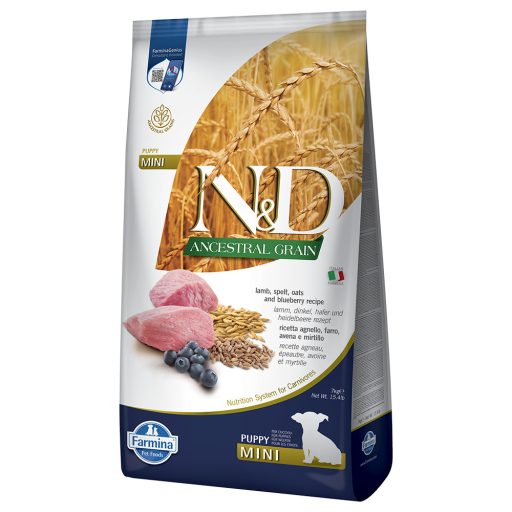 N and D Ancestral Grain Bárány és Áfonya Puppy Mini 7kg