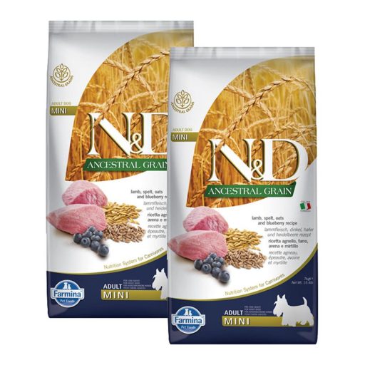 N and D Low Grain Bárány és Áfonya Adult Mini 7kg