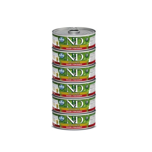 N and D Cat Csirke és Gránátalma Kitten 6x70g