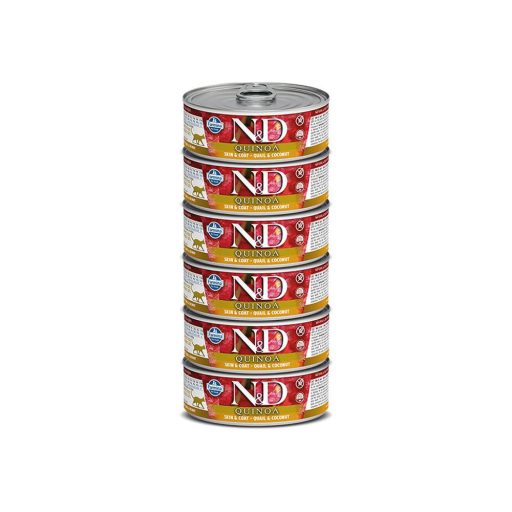N and D Cat quinoa fürj kókusszal 12x80g