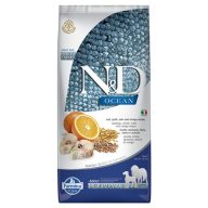 N&D Dog Ocean Tőkehal, Tönköly, Zab és Narancs Adult Medium Maxi 12kg