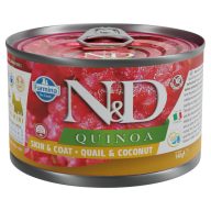 N&D Dog quinoa fürj kókusszal 140g