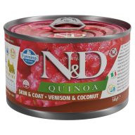 N&D Dog quinoa szarvas kókusszal 140g