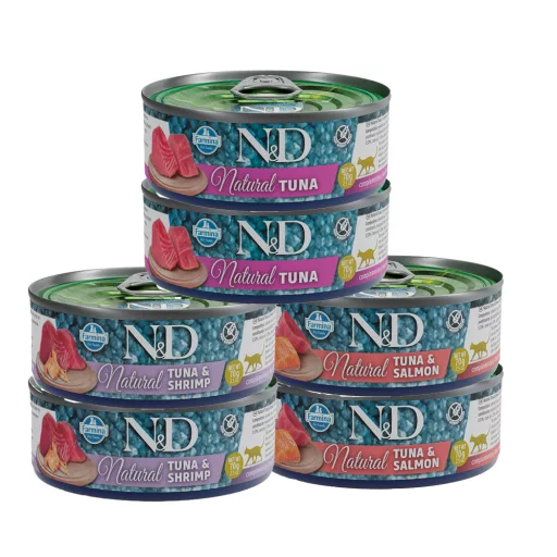 N&D Cat Fish Trio Menü 6x70g