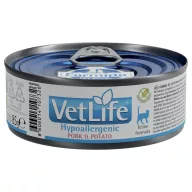 Vet Life Natural Diet Cat Hypoallergenic Pork Potato 85g