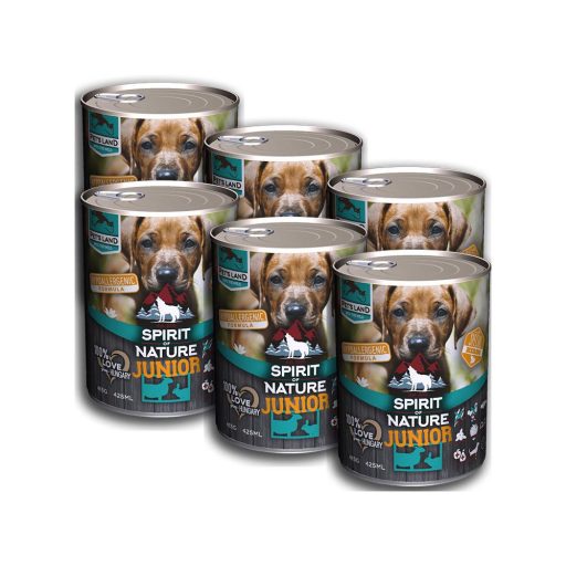 Spirit of Nature Dog konzerv Junior Bárányhússal és nyúlhússal 415g