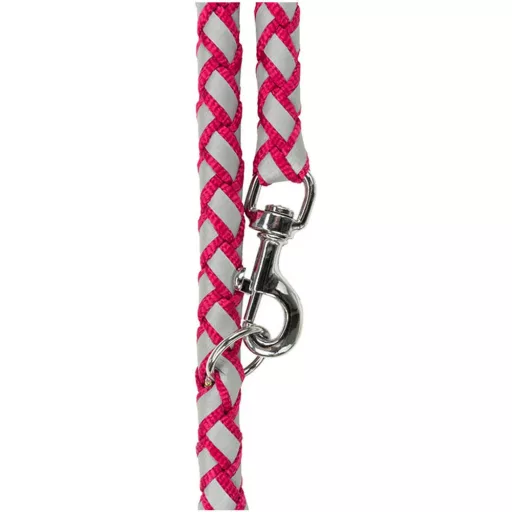 Cavo hosszabbítható fényvisszaverő póráz fuchsia s-m