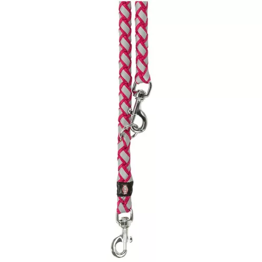 Cavo hosszabbítható fényvisszaverő póráz fuchsia s-m