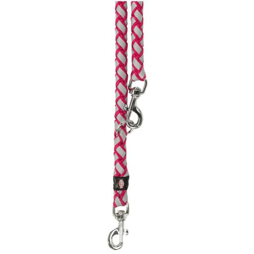 Cavo hosszabbítható fényvisszaverő póráz fuchsia l-xl