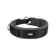 Extra Széles Prémium Textil Nyakörv, fekete