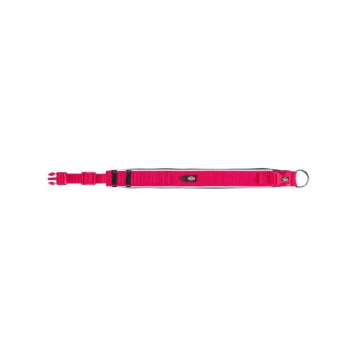 Extra Széles Prémium Textil Nyakörv, fuchsia