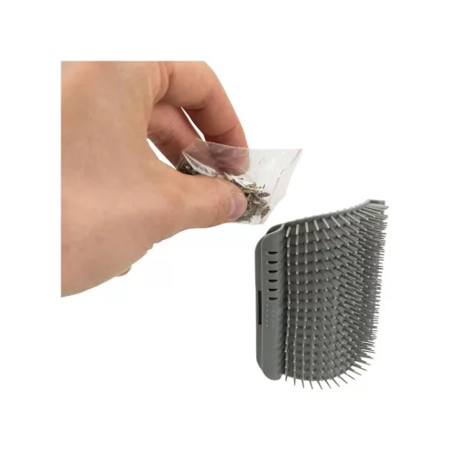 Trixie Kefe és Masszázs Macskáknak Sarokra 8x13cm, Szürke