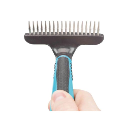 Fésű Gereblye 10x15cm, hosszú szőrre