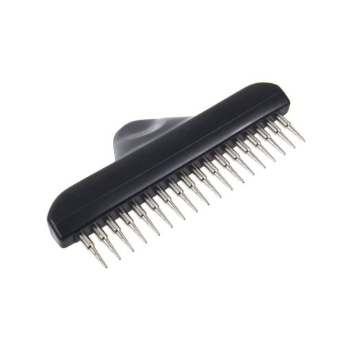 Fésű Gereblye Forgófogú 10x15cm, rövid szőrre