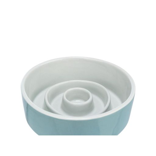 Evéslassító kerámia tál 0,45l/14cm szürke/kék