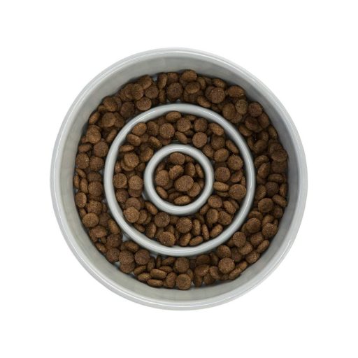 Evéslassító kerámia tál 0,45l/14cm szürke/kék