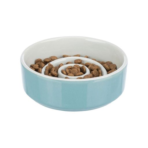 Evéslassító kerámia tál 0,9l/17cm szürke/kék