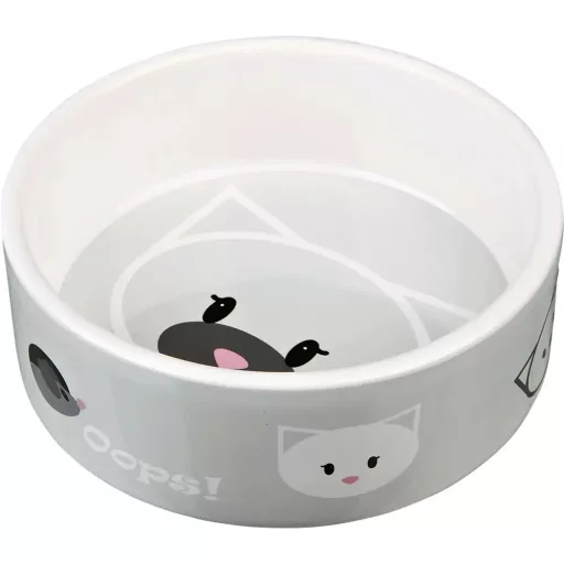 Mimi Kerámia tál macskának 0,3l/12cm - pink
