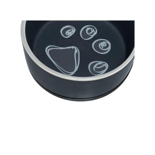 Jimmy Kerámia tál gumi talppal 0,75l/16cm - szürke