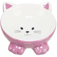 Kerámia tál macskafej formájú 0.15l/14cm - zöld