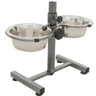 Tál Fém Állványon Kutyának 2 x 0.75l