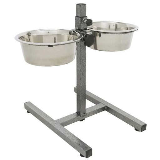 Tál Fém Állványon Kutyának 2 x 1,8l