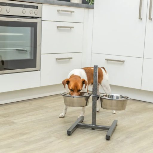 Tál Fém Állványon Kutyának 2 x 1,8l