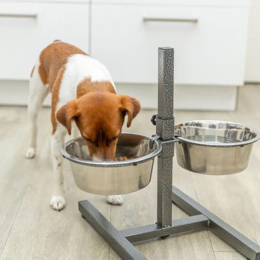 Tál Fém Állványon Kutyának 2 x 1,8l