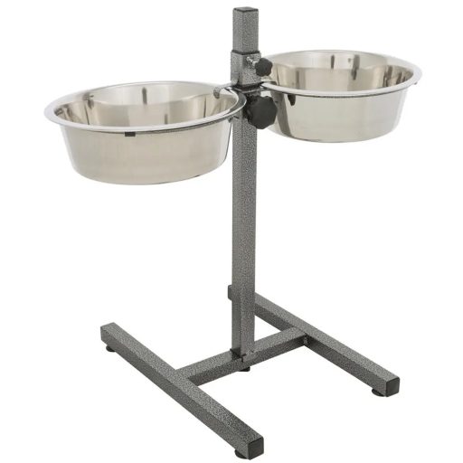 Tál Fém Állványon Kutyának 2 x 2,8l