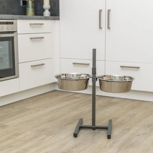 Tál Fém Állványon Kutyának 2 x 4,5l