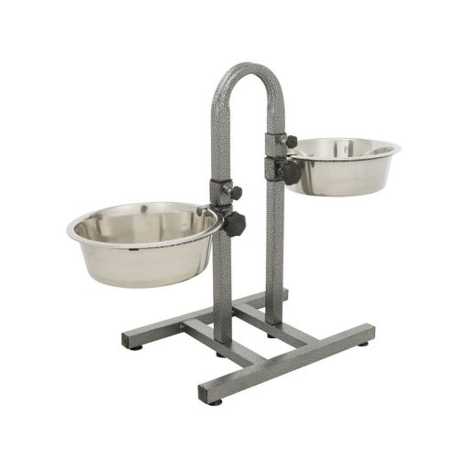 Tál Fém Állványon Kutyának 2 x 2,8 l / 24 cm