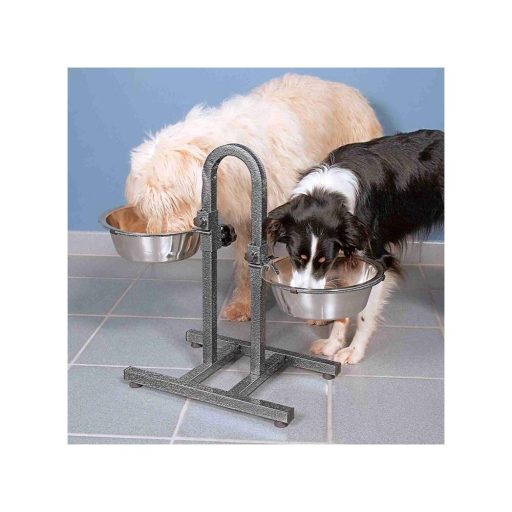 Tál Fém Állványon Kutyának 2 x 2,8 l / 24 cm