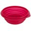 Összecsukható szilikon tál utazáshoz 1l/18cm - piros
