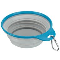 Összecsukható szilikon tál tömör gumiperemmel utazáshoz