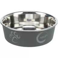 Fém Tál -  Műanyaggal Bevont, Tappancs Mintás 0,25l/12cm - barna