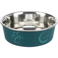Fém Tál -  Műanyaggal Bevont, Tappancs Mintás 0,25l/12cm - barna