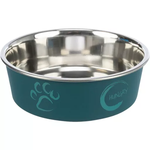Fém Tál -  Műanyaggal Bevont, Tappancs Mintás 0,25l/12cm - barna