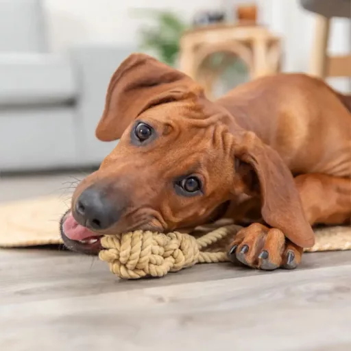 Trixie BE NORDIC Labda Kötéllel 8cm/30cm